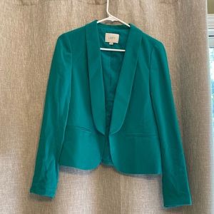 Bright Teal LOFT Blazer 🦋